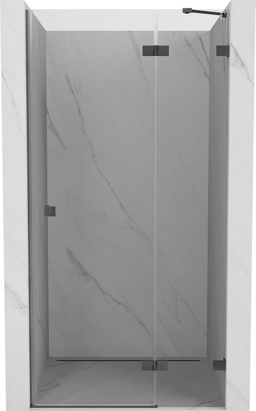 Drzwi prysznicowe Mexen Lunar gun gray szczotkowane 105x200 cm 1 szt.