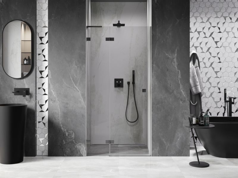 Drzwi prysznicowe Mexen Lunar L gun metal 90x200 cm 1 szt.