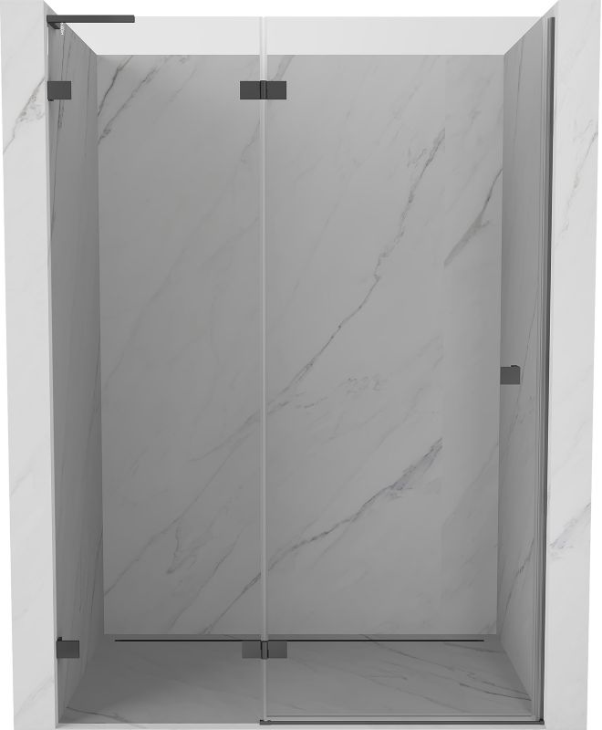 Drzwi prysznicowe Mexen Lunar L transparent gun metal 135x200 cm 1 szt.