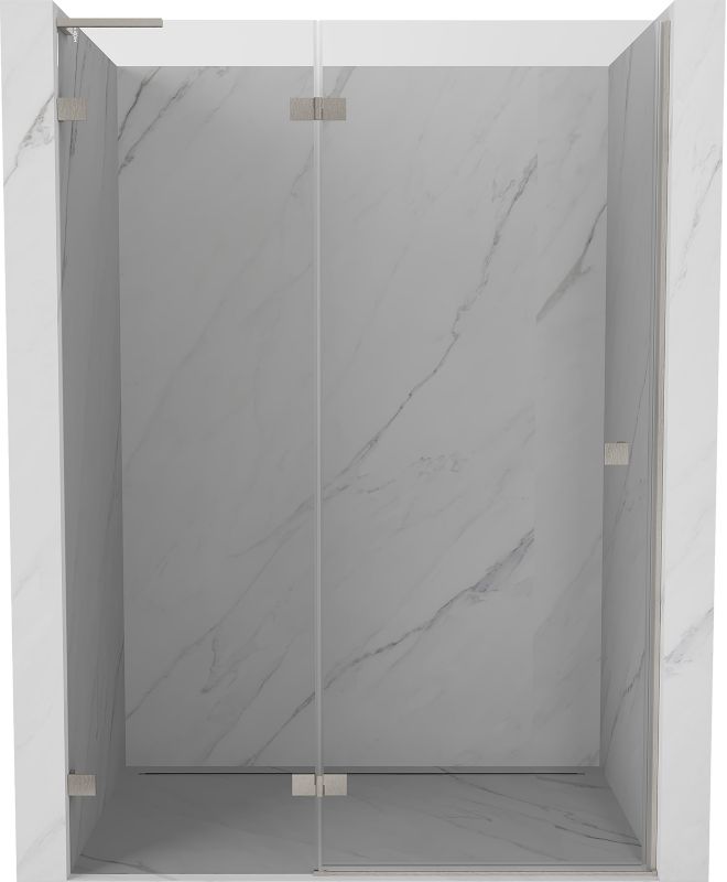 Drzwi prysznicowe Mexen Lunar L transparent nikiel szczotkowany 140x200 1 szt.
