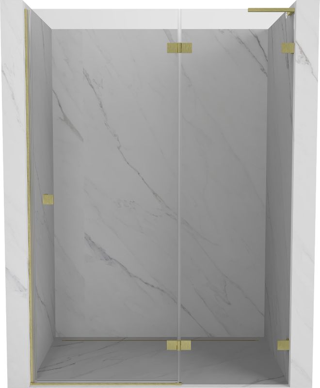 Drzwi prysznicowe Mexen Lunar L złote 140x200 cm 1 szt.