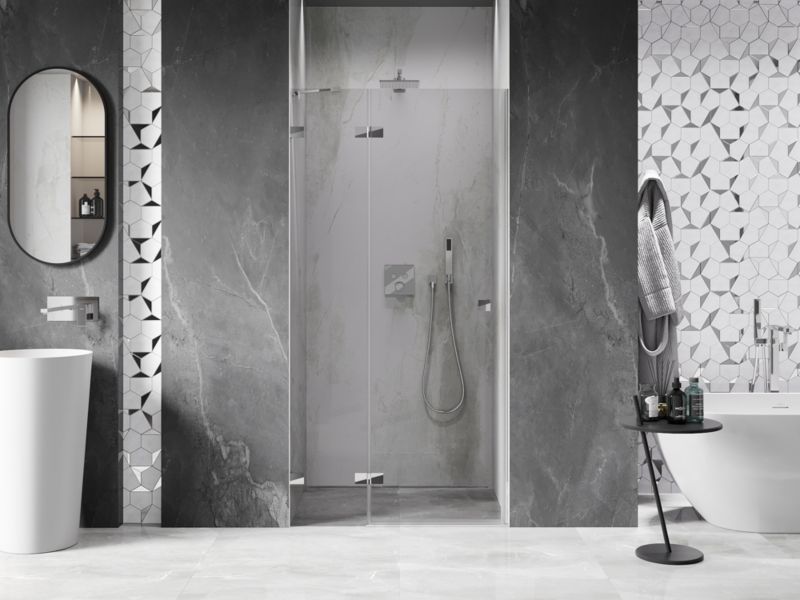 Drzwi prysznicowe Mexen Lunar transparent chrom 90x200 cm 834-090-000-01-00-L 1 szt.