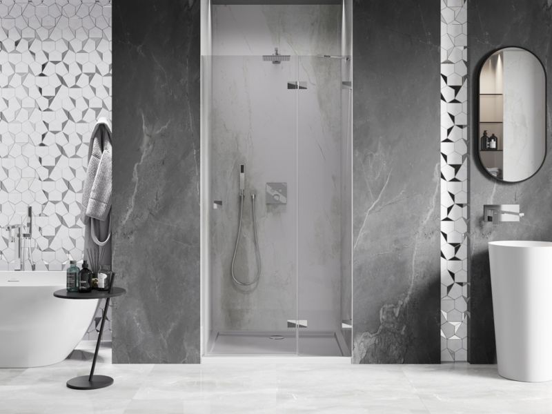 Drzwi prysznicowe Mexen Lunar transparent chrom 90x200 cm 834-090-000-01-00-P 1 szt.