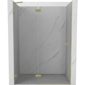 Drzwi prysznicowe Mexen Lunar transparentne złote 130x200 cm 1 szt.