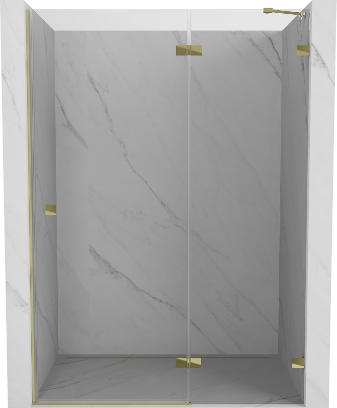Drzwi prysznicowe Mexen Lunar złote 135x200 cm 834-135-000-50-00-P 1 szt.