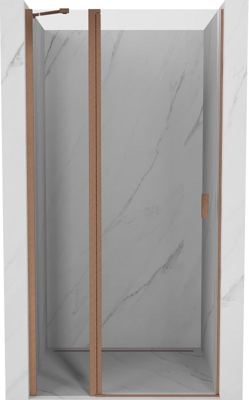 Drzwi prysznicowe Mexen Mist miedź szczotkowana 110 cm - 8A4-110