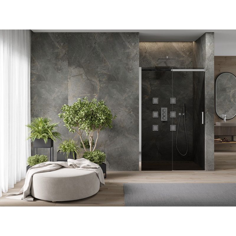 Drzwi prysznicowe Mexen Omega grafit 100x190 cm 1 szt.