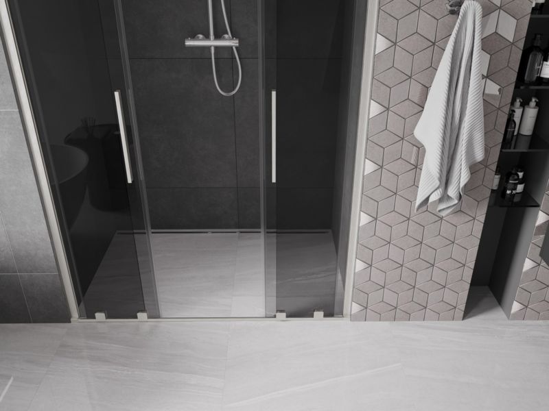 Drzwi prysznicowe Mexen Velar grafit 150 cm 1 szt.