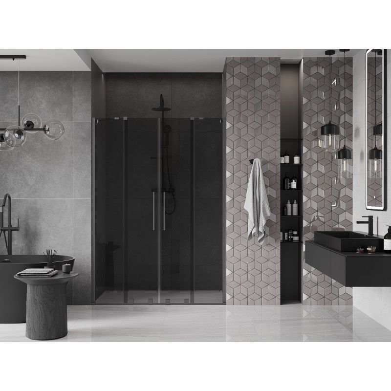 Drzwi prysznicowe Mexen Velar grafit gun metal 160x200 cm 1 szt.