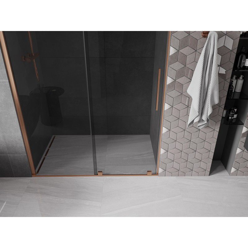 Drzwi prysznicowe Mexen Velar grafitowe 130x200 cm 1 szt.