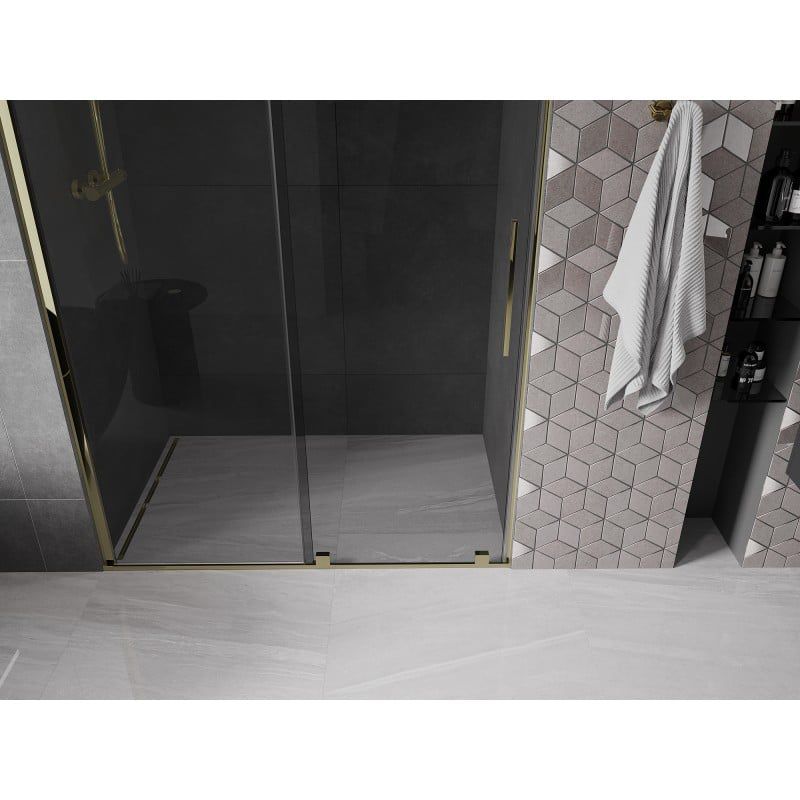 Drzwi prysznicowe Mexen Velar grafitowe 150 cm 1 szt.