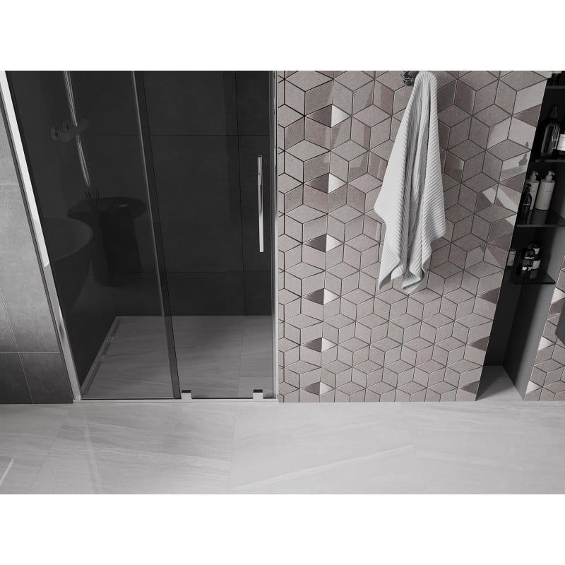 Drzwi prysznicowe Mexen Velar grafitowe 90x200 cm 1 szt.