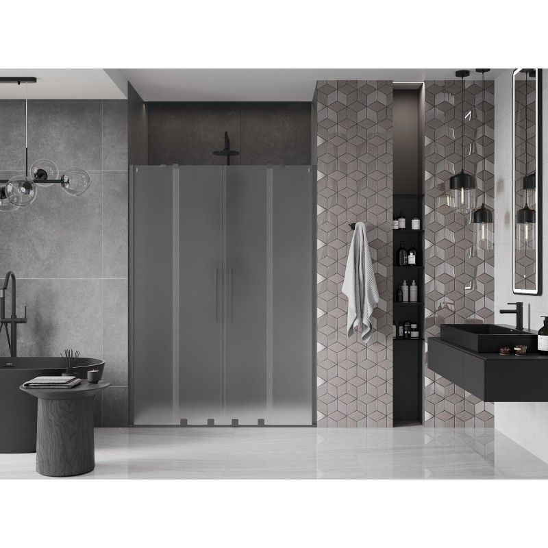 Drzwi prysznicowe Mexen Velar gun metal 140 cm 1 szt.