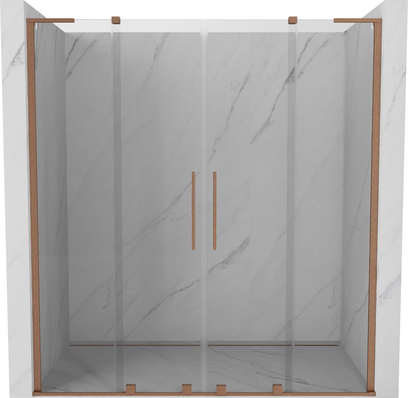 Drzwi prysznicowe Mexen Velar L miedź 180x200 cm 1 szt.