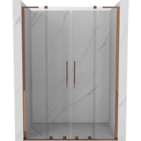 Drzwi prysznicowe Mexen Velar L różowe złoto 160x200 cm 1 szt.