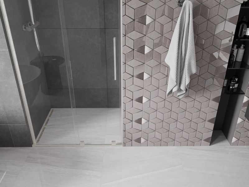 Drzwi prysznicowe Mexen Velar L transparent 120x200 cm 1 szt.