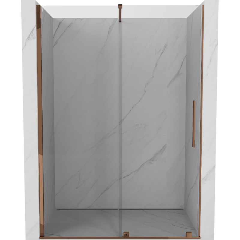 Drzwi prysznicowe Mexen Velar różowe złoto 140x200 cm 1 szt.