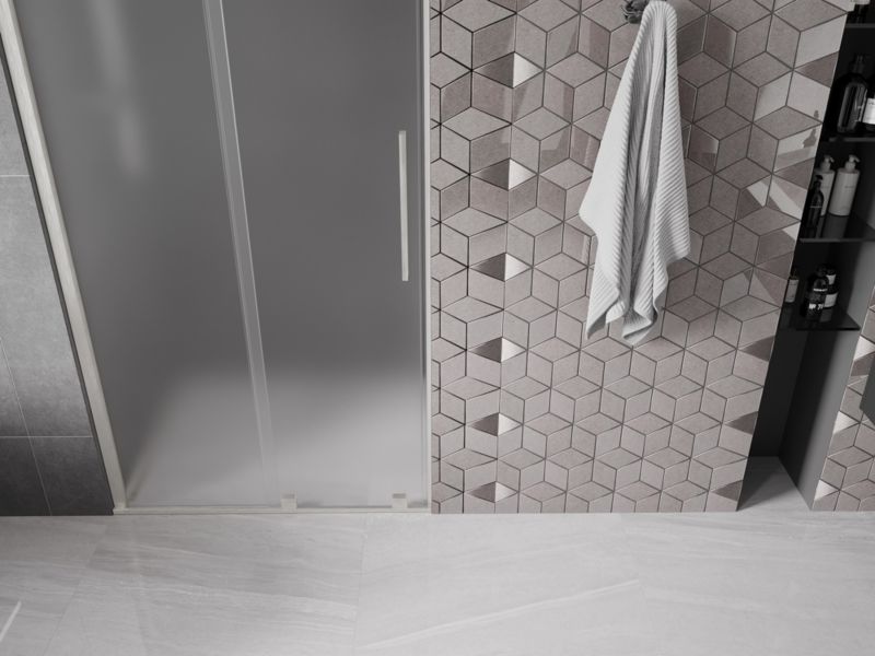 Drzwi prysznicowe Mexen Velar szron 120 cm 1 szt.