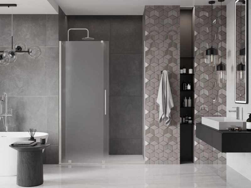 Drzwi prysznicowe Mexen Velar szron 160x200 1 szt.