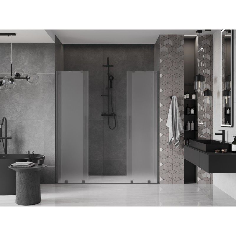 Drzwi prysznicowe Mexen Velar szron/gun metal 170x200 cm 1 szt.