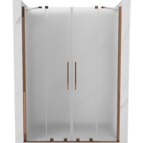 Drzwi prysznicowe Mexen Velar szron/różowe złoto 140 cm 1 szt.