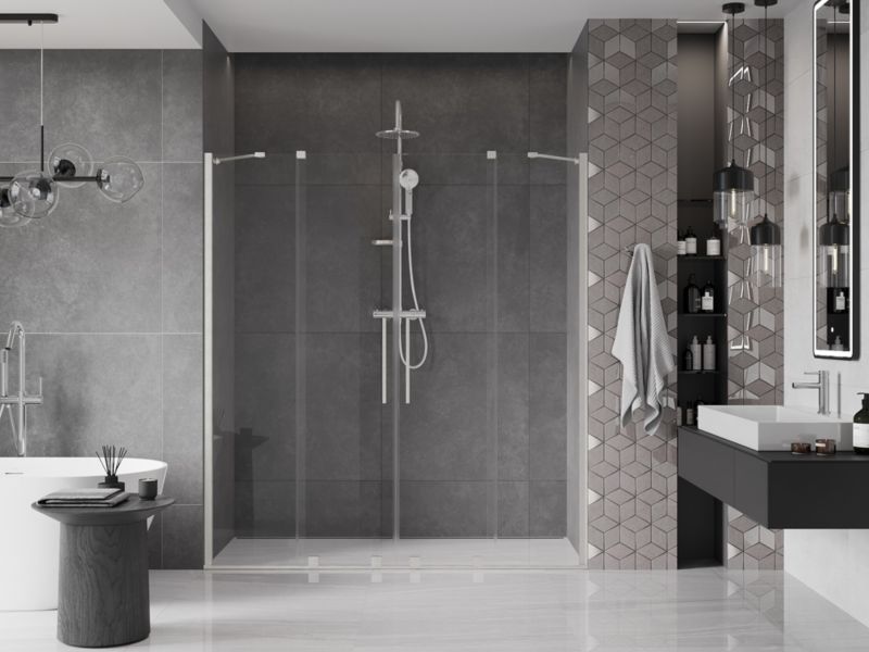 Drzwi prysznicowe Mexen Velar transparent 180x200 cm 1 szt.