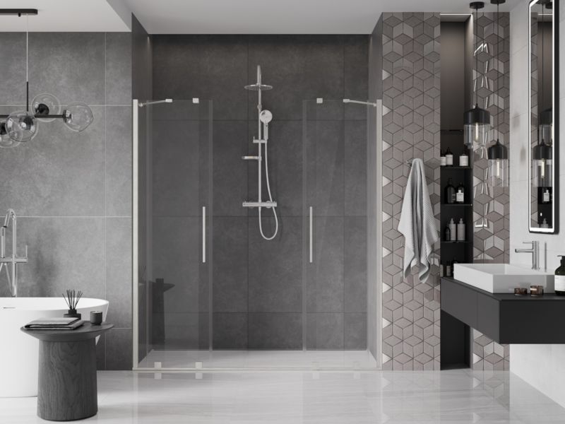 Drzwi prysznicowe Mexen Velar transparent 180x200 cm 1 szt.