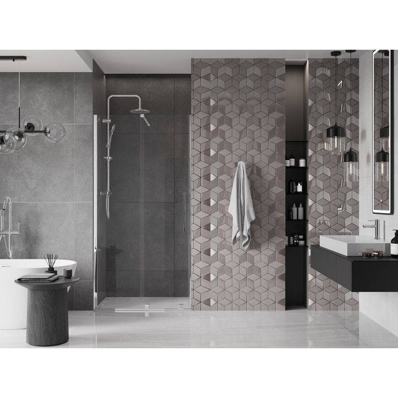 Drzwi prysznicowe Mexen Velar transparent chrom 120 cm 1 szt.