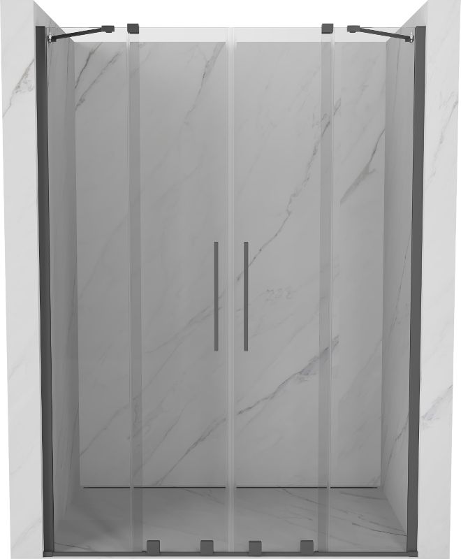 Drzwi prysznicowe Mexen Velar transparent gun gray 150 cm 1 szt.