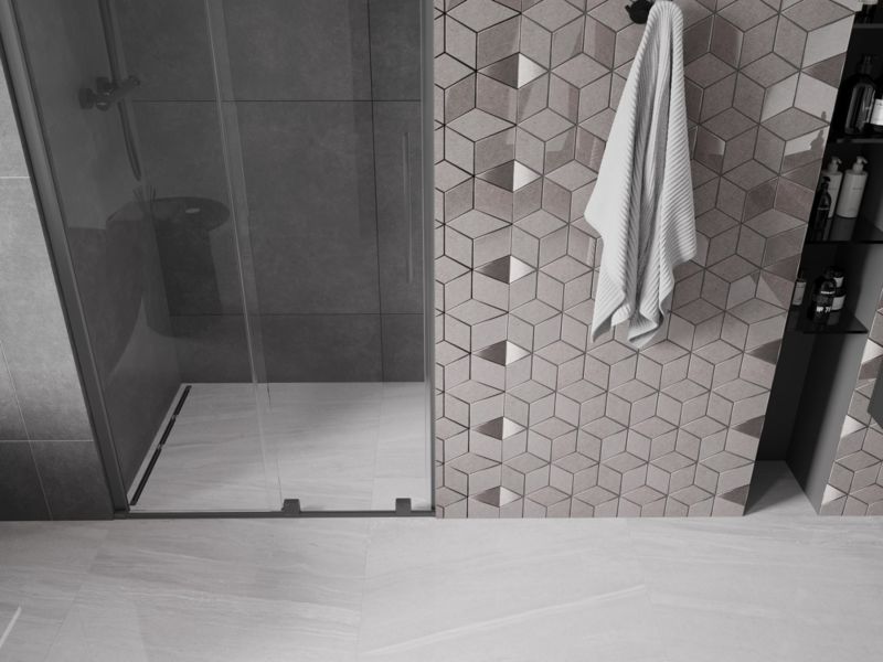 Drzwi prysznicowe Mexen Velar transparent gun metal 100x200 cm 1 szt.