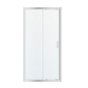 Drzwi prysznicowe przesuwne GoodHome Beloya 100 cm chrom/transparentne