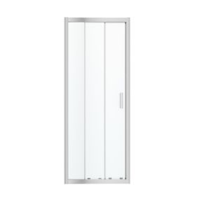 Drzwi prysznicowe przesuwne GoodHome Beloya trójdzielne 80 cm chrom/transparentne