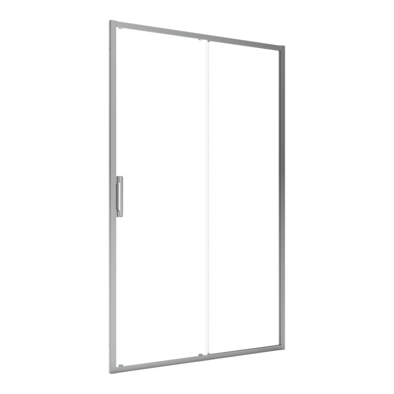 Drzwi prysznicowe przesuwne GoodHome Maza 120 cm chrom/transparentne