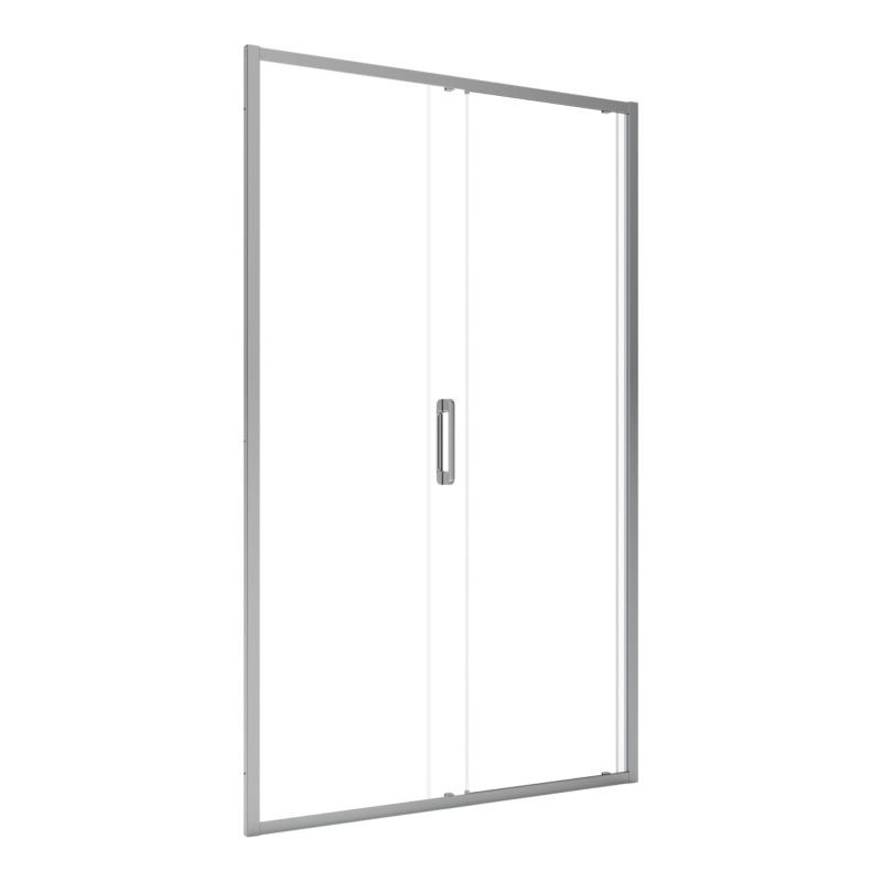 Drzwi prysznicowe przesuwne GoodHome Maza 120 cm chrom/transparentne