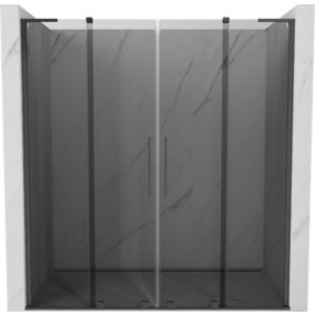 Drzwi prysznicowe przesuwne Mexen Velar L grafit 180x200  1 szt.