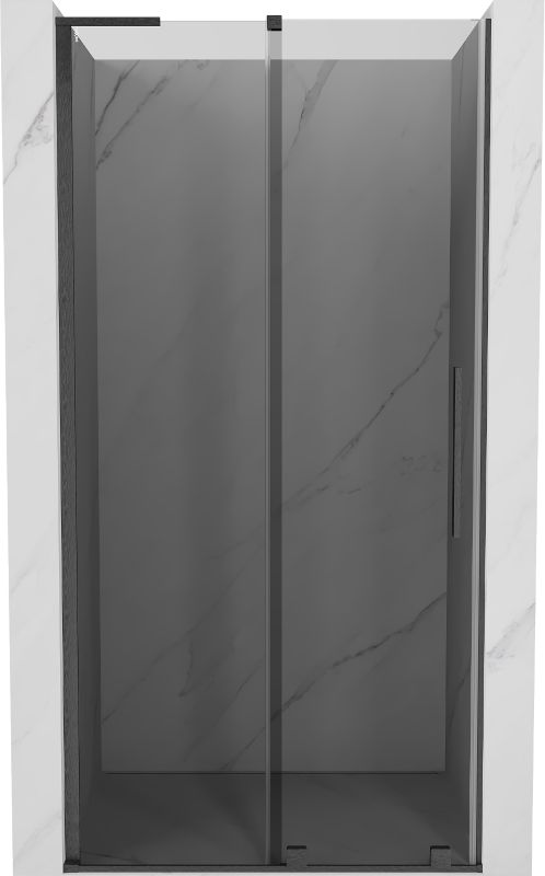 Drzwi prysznicowe przesuwne Mexen Velar L grafit gun gray 100x200 cm 1 szt.