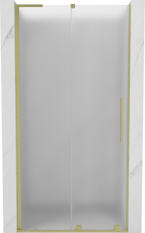 Drzwi prysznicowe przesuwne Mexen Velar L złote szron 90x200 cm 1 szt.