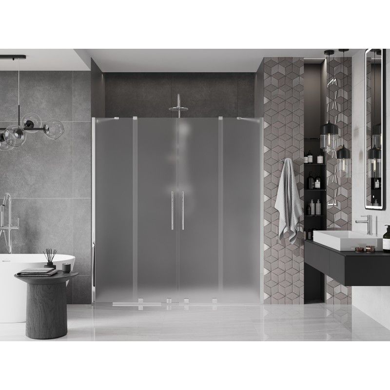 Drzwi prysznicowe przesuwne Mexen Velar szron 170x200 cm 1 szt.