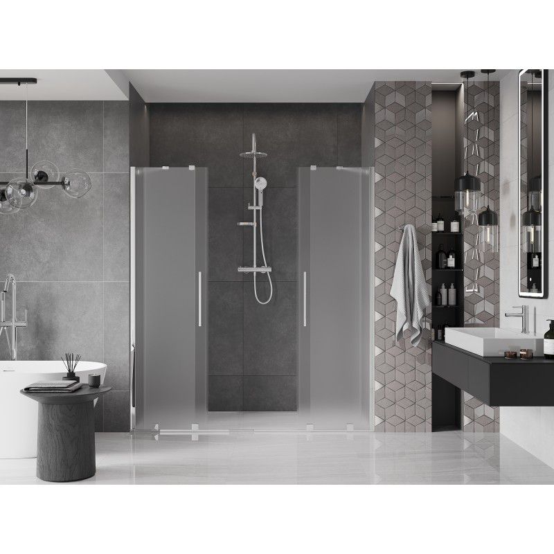 Drzwi prysznicowe przesuwne Mexen Velar szron 170x200 cm 1 szt.