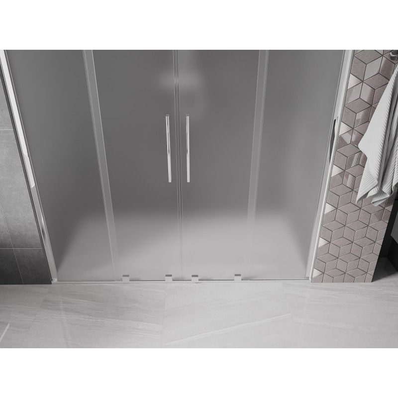 Drzwi prysznicowe przesuwne Mexen Velar szron 170x200 cm 1 szt.