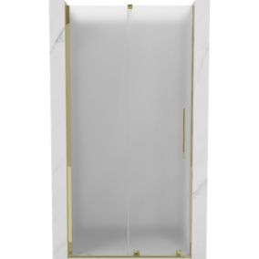 Drzwi prysznicowe przesuwne Mexen Velar złote szron 90x200 cm 1 szt.
