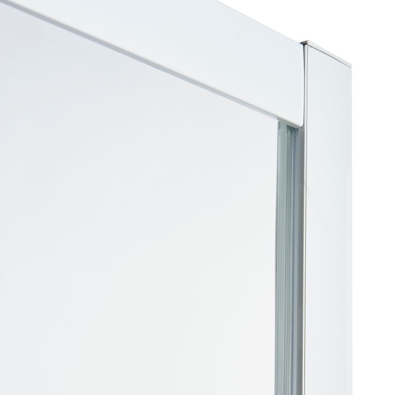 Drzwi prysznicowe przesuwne Onega 100 cm biały/wzór