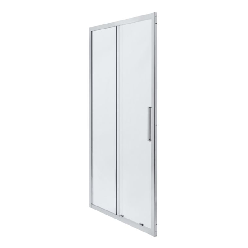 Drzwi prysznicowe przesuwne Zilia 120 x 200 cm inox/szkło transparentne