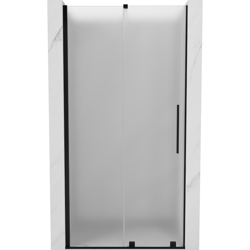 Drzwi prysznicowe rozsuwane Mexen Velar czarne 120x200 cm 1 szt.