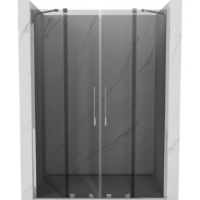 Drzwi prysznicowe rozsuwane Mexen Velar grafit 140 cm 1 szt.