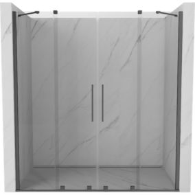 Drzwi prysznicowe rozsuwane Mexen Velar gun metal 180x200 cm 1 szt.
