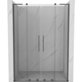 Drzwi prysznicowe rozsuwane Mexen Velar L gun metal 150x200 cm 1 szt.