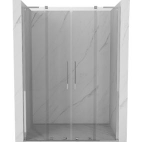 Drzwi prysznicowe rozsuwane Mexen Velar L transparent chrom 140x200 cm 1 szt.