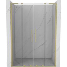 Drzwi prysznicowe rozsuwane Mexen Velar L złoty 150x200 cm 1 szt.