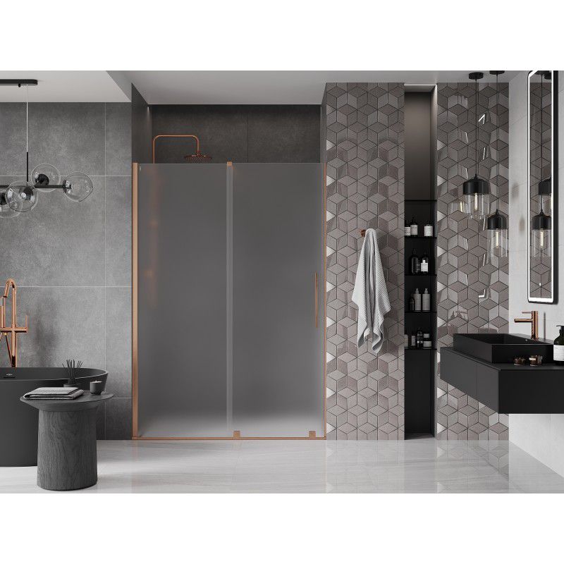 Drzwi prysznicowe rozsuwane Mexen Velar szron 130x200 cm 1 szt.